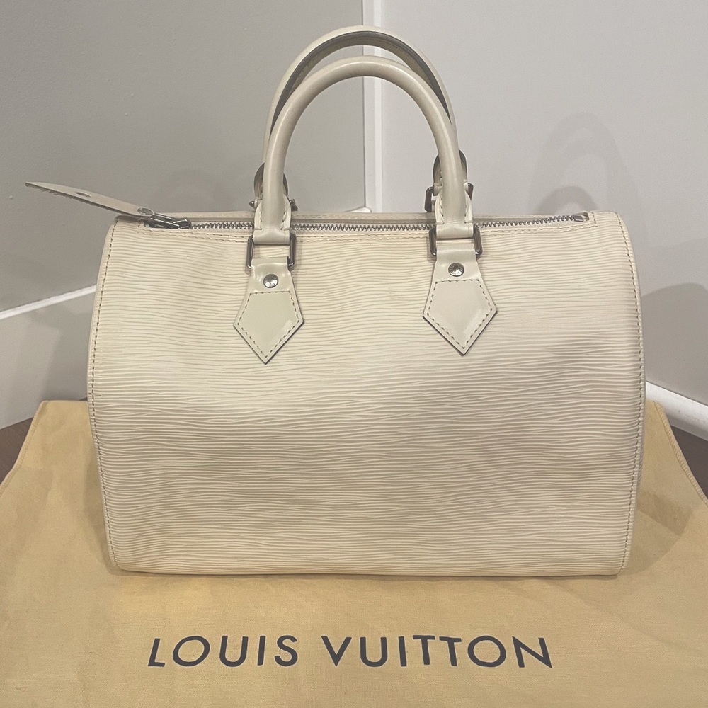 Louis Vuitton Speedy 25 Epi off-White